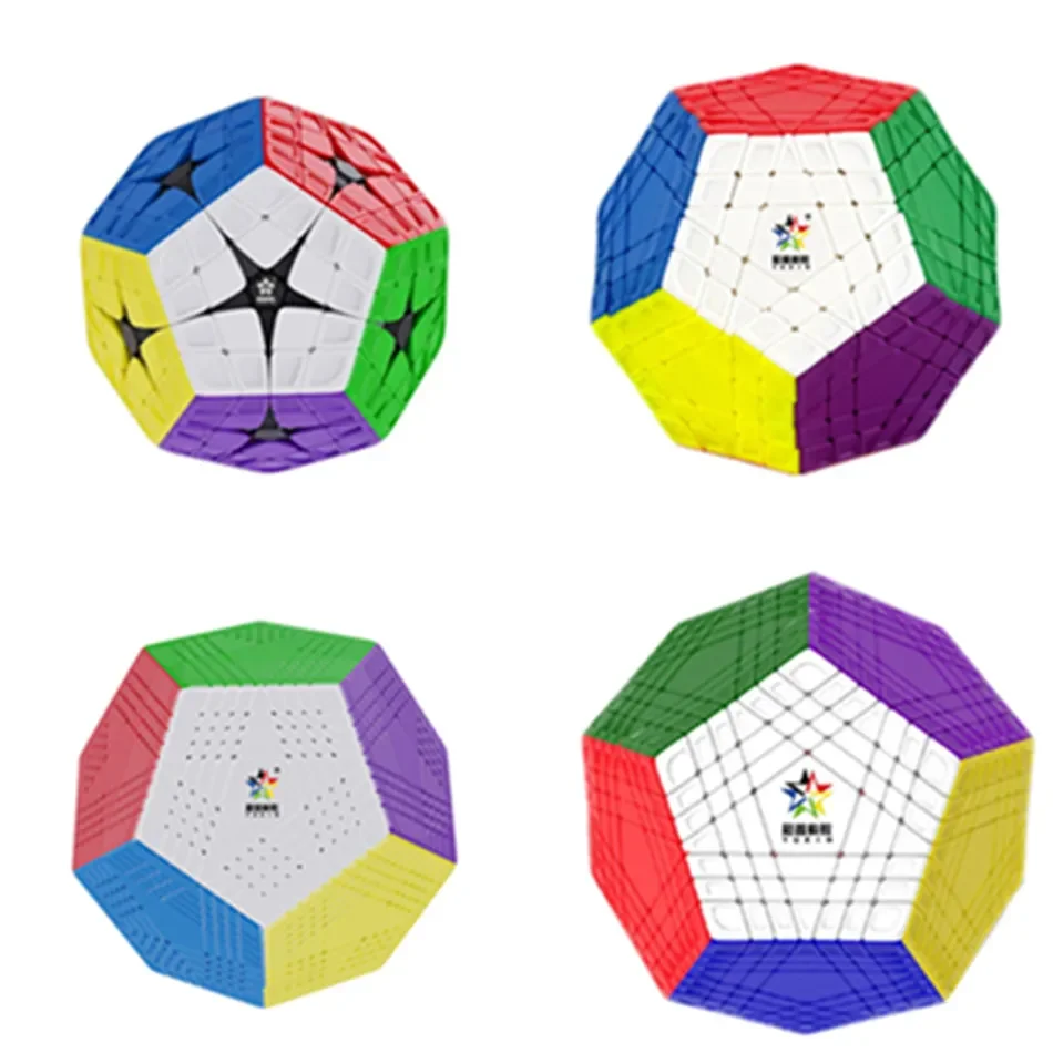 

YuXin Megaminx HuangLong 4x4 5x5 6x6 7x7 9x9 Megaminx Cube Puzzle Stickerless Megaminxeds Professional Education Toys