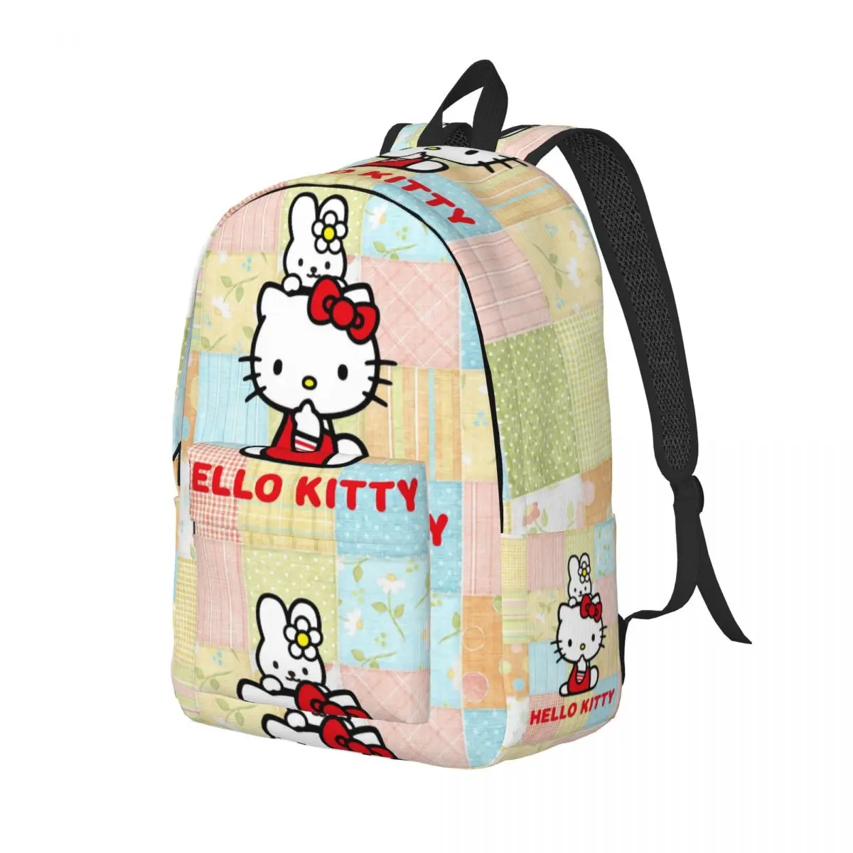 Kawaii Sanrio HelloKitty Cartoon Backpack for Men Women Cool High School Business Daypack Laptop Computer Canvas Bags Outdoor