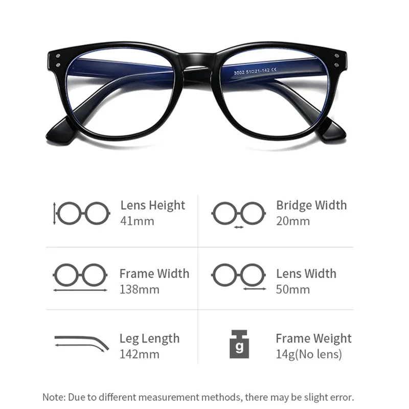 Leopard Frame Oval Shortsighted Prescription Glasses Anti Blue Rays Student Optical Lenses With Custom Recipe -0.5 -0.75 To -6.0
