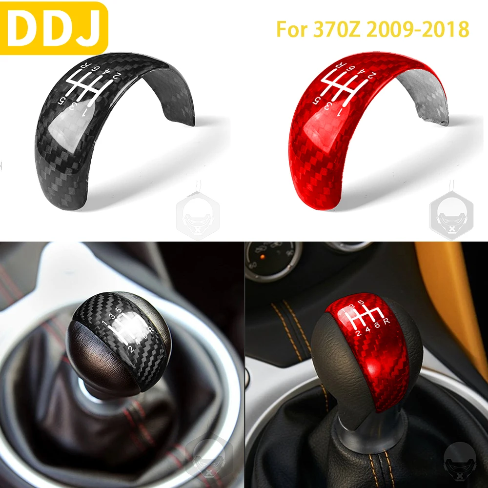 

Real Carbon Fiber For Nissan 370Z 2009 2010 2011 2012 2013 2014-2018 Accessories Interior Control Gear Shift Cover Trim Sticker