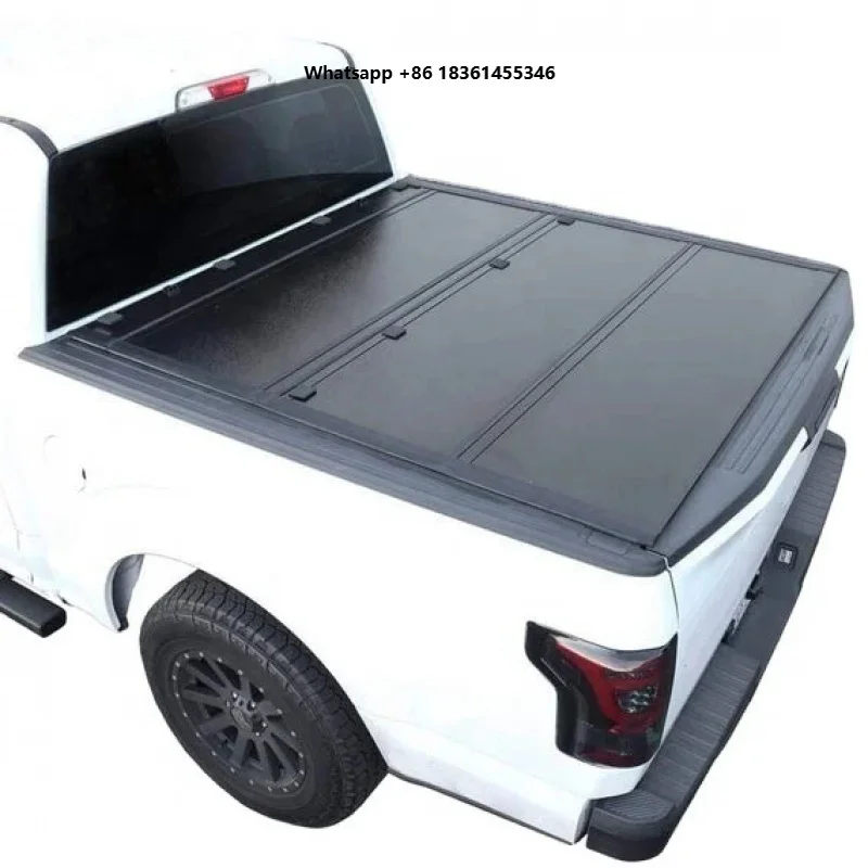 

FOR 2023 Aluminum Alloy Pickup Truck Hardtop Canopy KV8801 Model Hard Tri Fold Tonneau Cover Waterproof