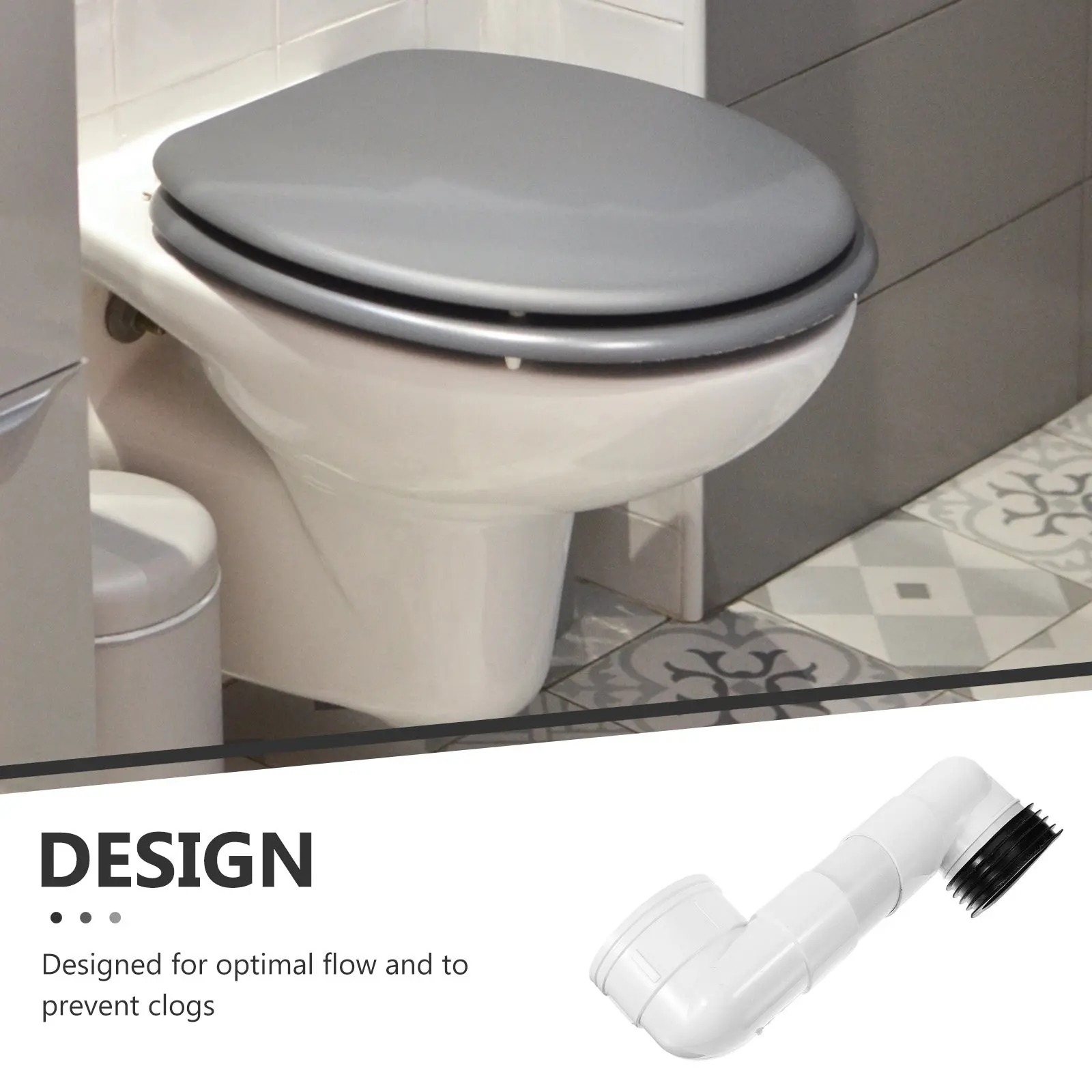 1Set Toilet Drain Shifter Device Heavy-Duty PVC Toilet Extender for Optimal Flow Clog Prevention Home Public Restroom Use