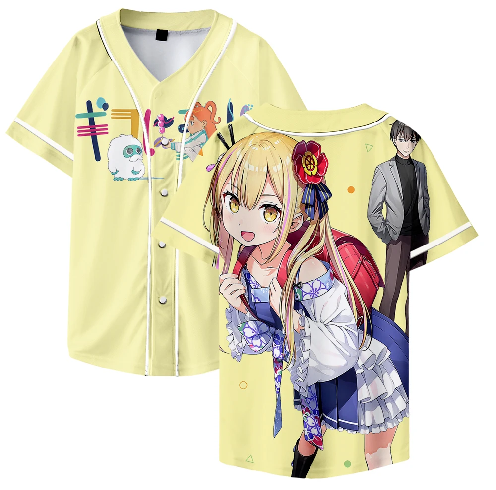 

Henjin no Salad Bowl Anime Baseball Jersey Baseball T-Shirts Merch Jersey Cospaly Women Men Fashion Casual Short Sleeve Tee