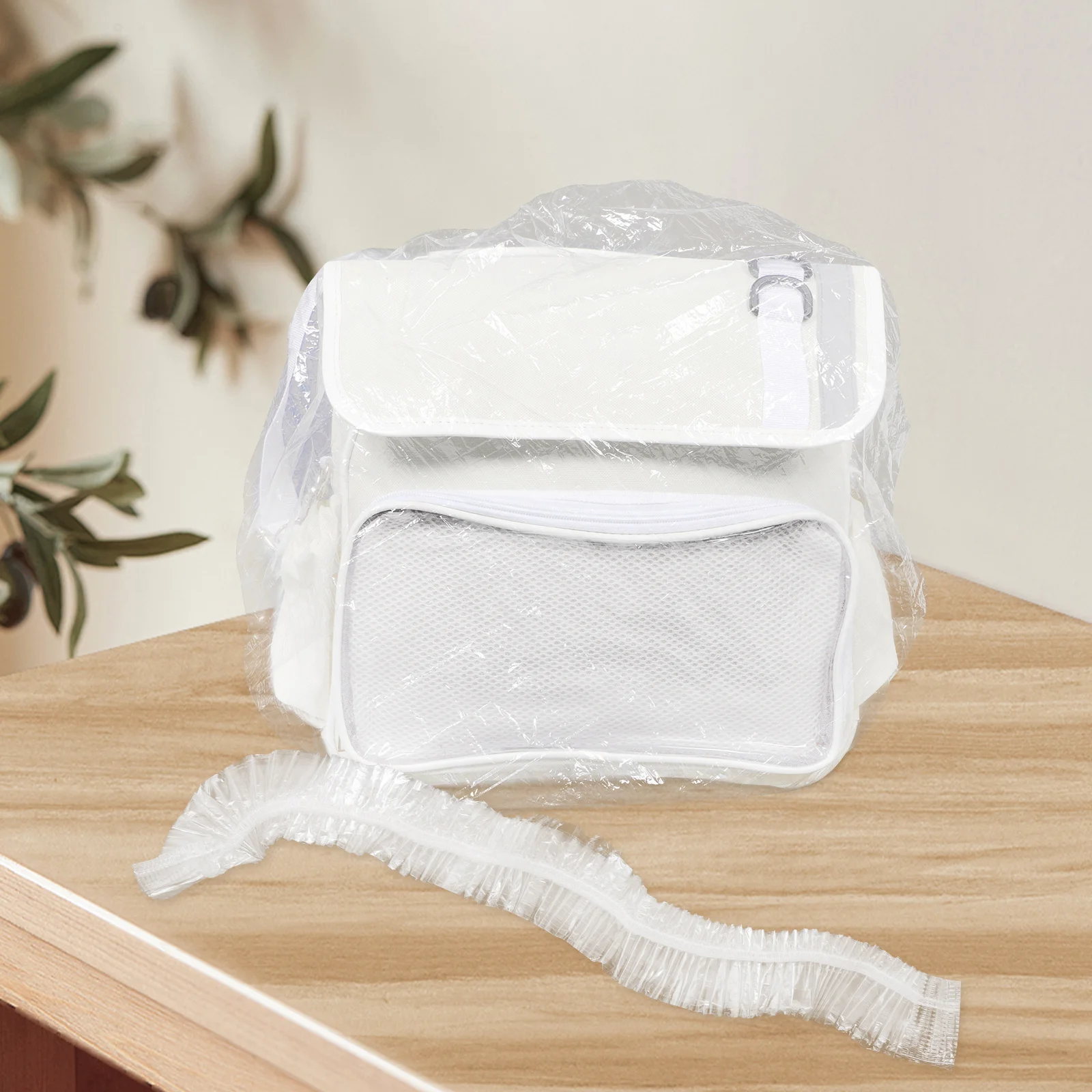 

10pcs Lightweight Transparent Backpack Covers Waterproof Dustproof for Hiking Camping School Supplies Children Accessories