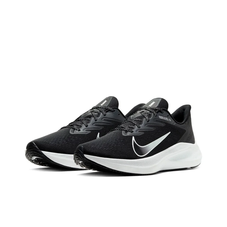 Original nike zoom winflo 7 arco-íris cor branca unissex homens e mulheres correndo sapatos casuais respiráveis CJ0291-005