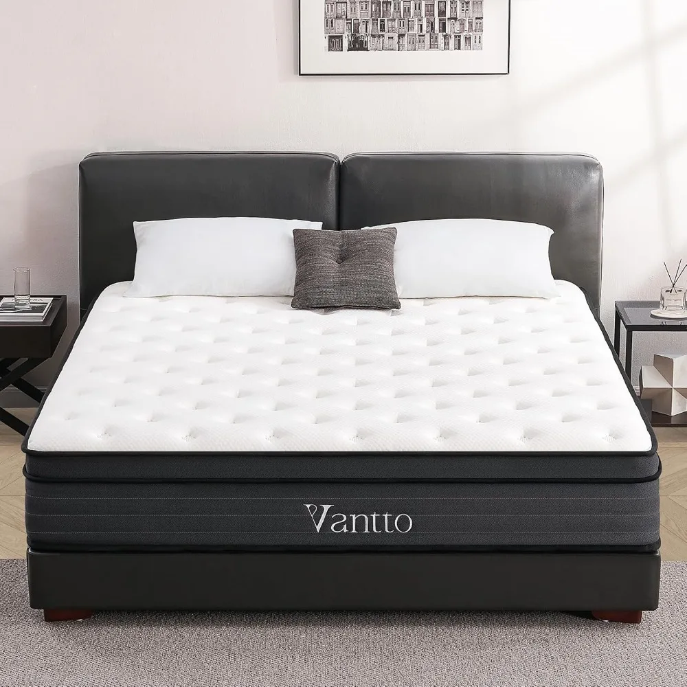 

Full Size Mattress, 12 Inch Memory Foam Hybrid Mattress in a Box with Pocket Springs for Motion Isolation Pressure Relief, 100 N