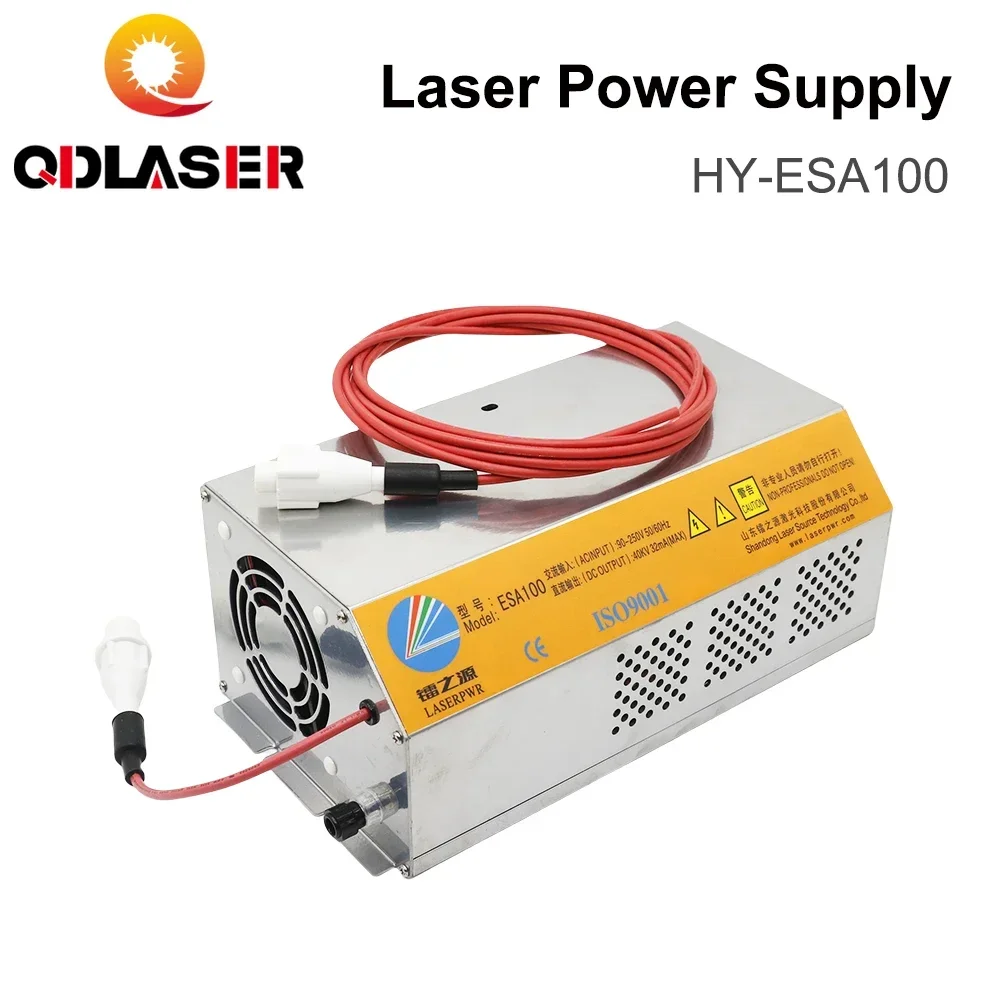 QDLASER HY-ESA100 Es Series 100-120W CO2 Laser Power Supply for Engraving Cutting Machine Spare Parts