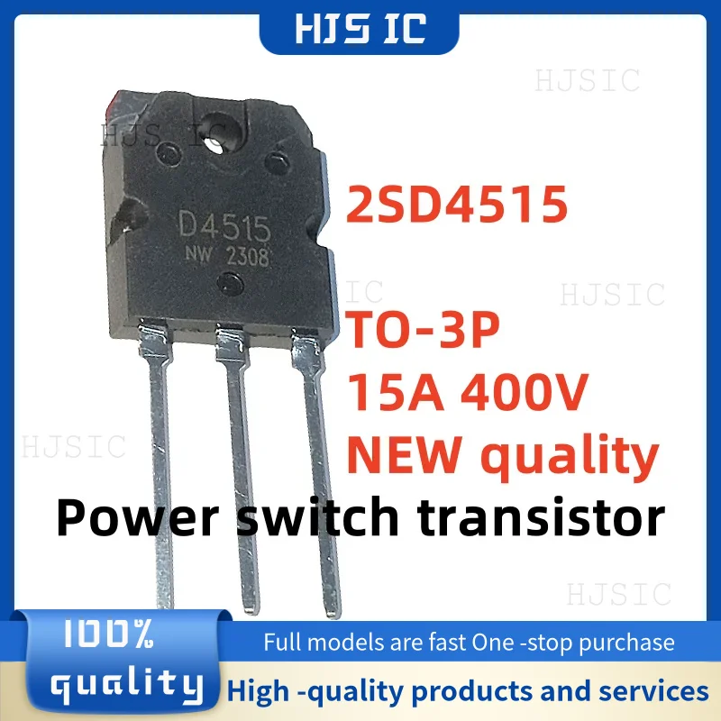 5PCS~10PCS NEW 100% quality 2SD4515 D4515 TO-3P 15A400V Power switch transistor transistors electrónica electronics Best quality