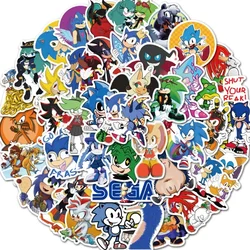 50/100Pcs Cartoon Sonic Stickers Car Notebook Laptop Phone Case Bottle Fridge Graffiti Vinyl Decals Sticker for Kid