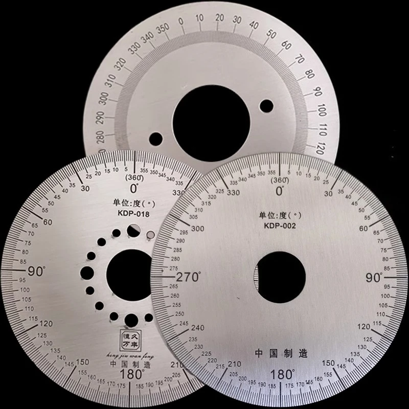 

360 ° Круглый циферблат из нержавеющей стали, циферблат угла по часовой стрелке, индексная механическая приборная панель, измерение угла