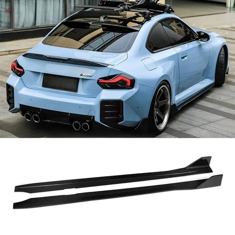 

Hot AD Style Prepreg Dry Carbon Fiber Side Skirt for M2 G87 Coupe 2 Door 2023+in Side Bumper Splitter Lip Body Kit