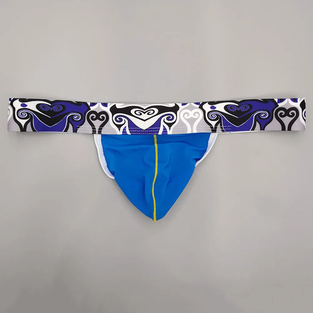 

For Honeymoon Male Thongs Men Thong Briefs Panties Small Pouch Soft Wide Belt Breathable Ice Silk Appealing Erotic
