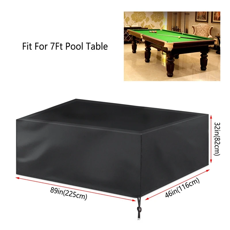 Billiard Table Dust Cover Patio Furniture Table Oxford Cloth Water Covers Outdoor Snooker Pool Table Full Protection Supplies