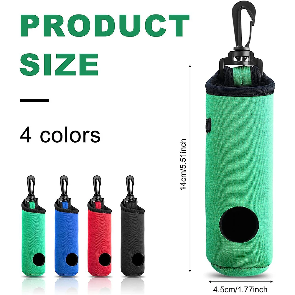 Bolsa de neopreno para bolas de Golf, bolsa de transporte con Clip para cinturón, accesorios de regalo para hombres y mujeres, 21cm/8,27\
