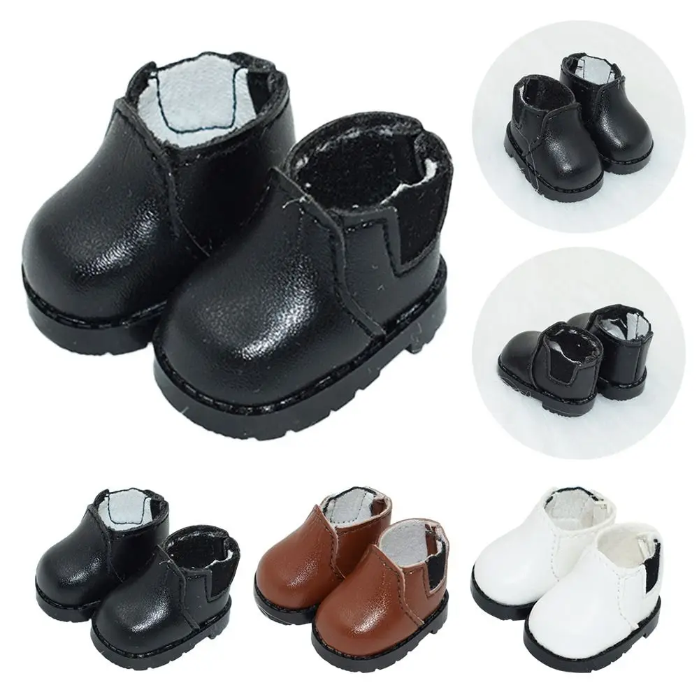 10cm Cotton Doll Leather Shoes Clothes Accessories Dolls Casual Wear Shoes Fashion Martin Boots DIY Doll Gift Toys