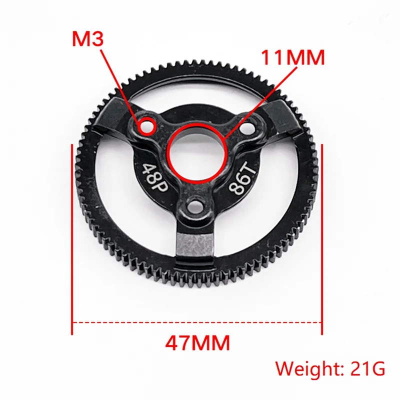 For TRAXXAS 1/10 2WD F-150 SVT Raptor-58064-2 To Simulate Climbing Car Special Rigid Teeth, 86T+19T+20T+21T Kit