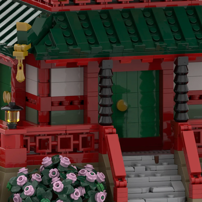 NEUE 3827PCS Berühmte NINJIA Film Heißer Verkauf Street View MOC Modulare Samurai Tempel modell DIY kreative ideen ChildToy geschenk blöcke