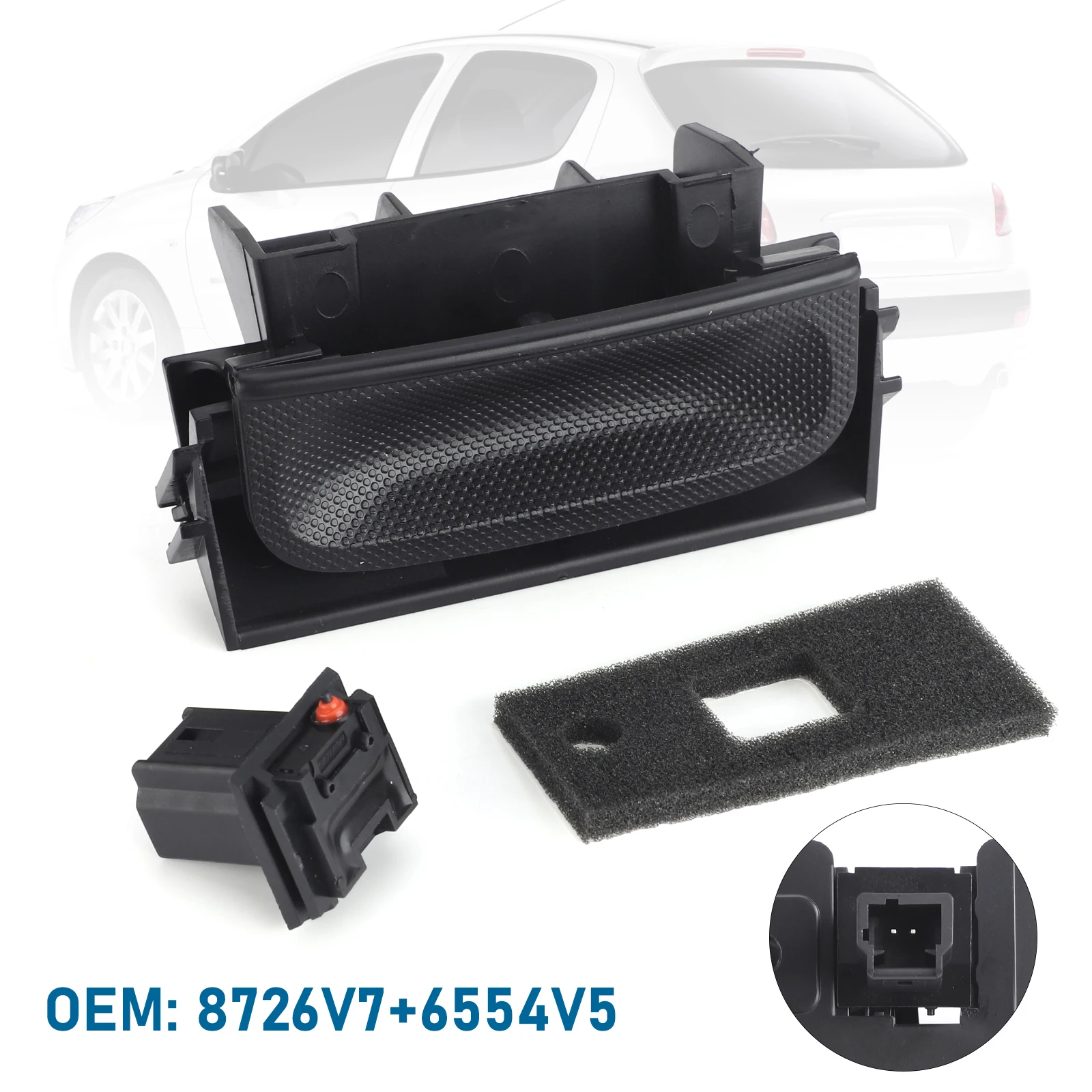 

Black Plastic Boot Release Switch For Peugeot 206 207 307 308 407SW 5008 Citroen Xsara Picasso C3 C4 C4 Picasso 6554V5 8726V7