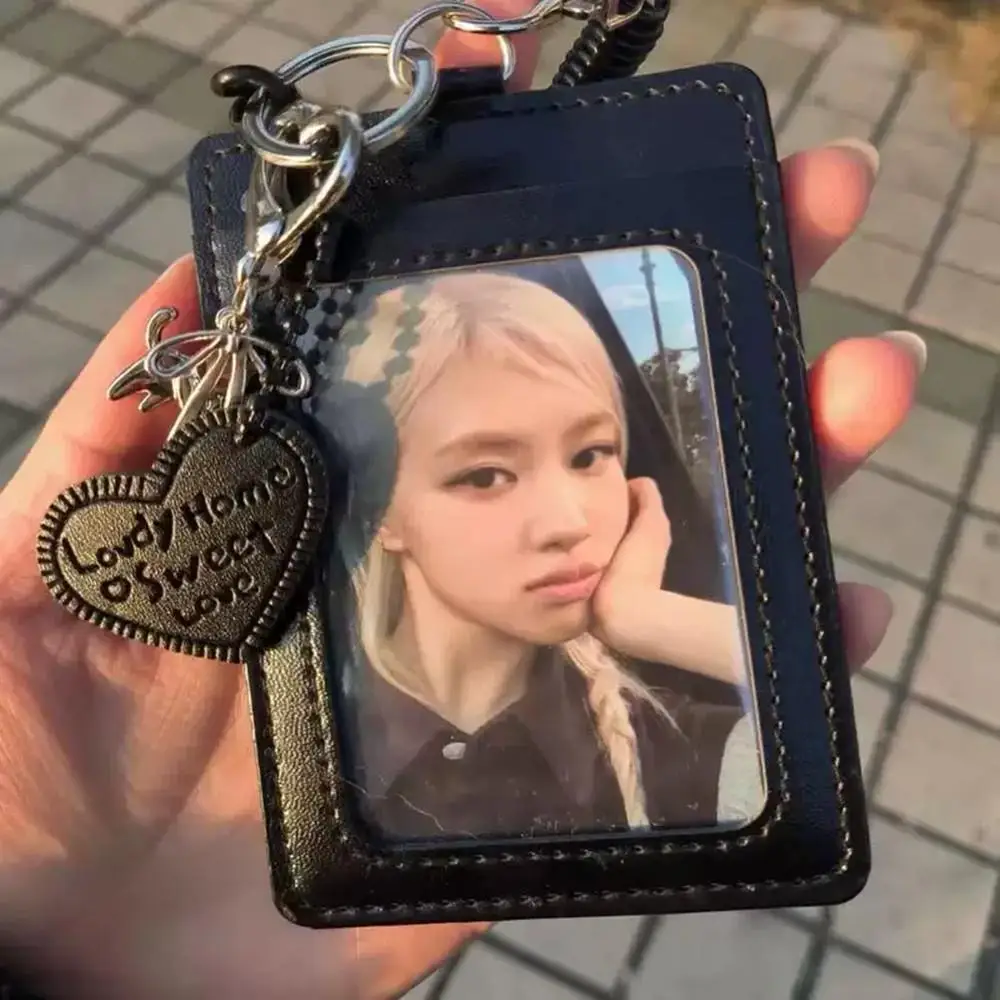 

ГОРЯЧИЙ 3-дюймовый держатель для фотокарт из искусственной кожи, рамка для фотокарт Idol, защитный чехол для кредитных карт, студенческий органайзер для карточек кампуса