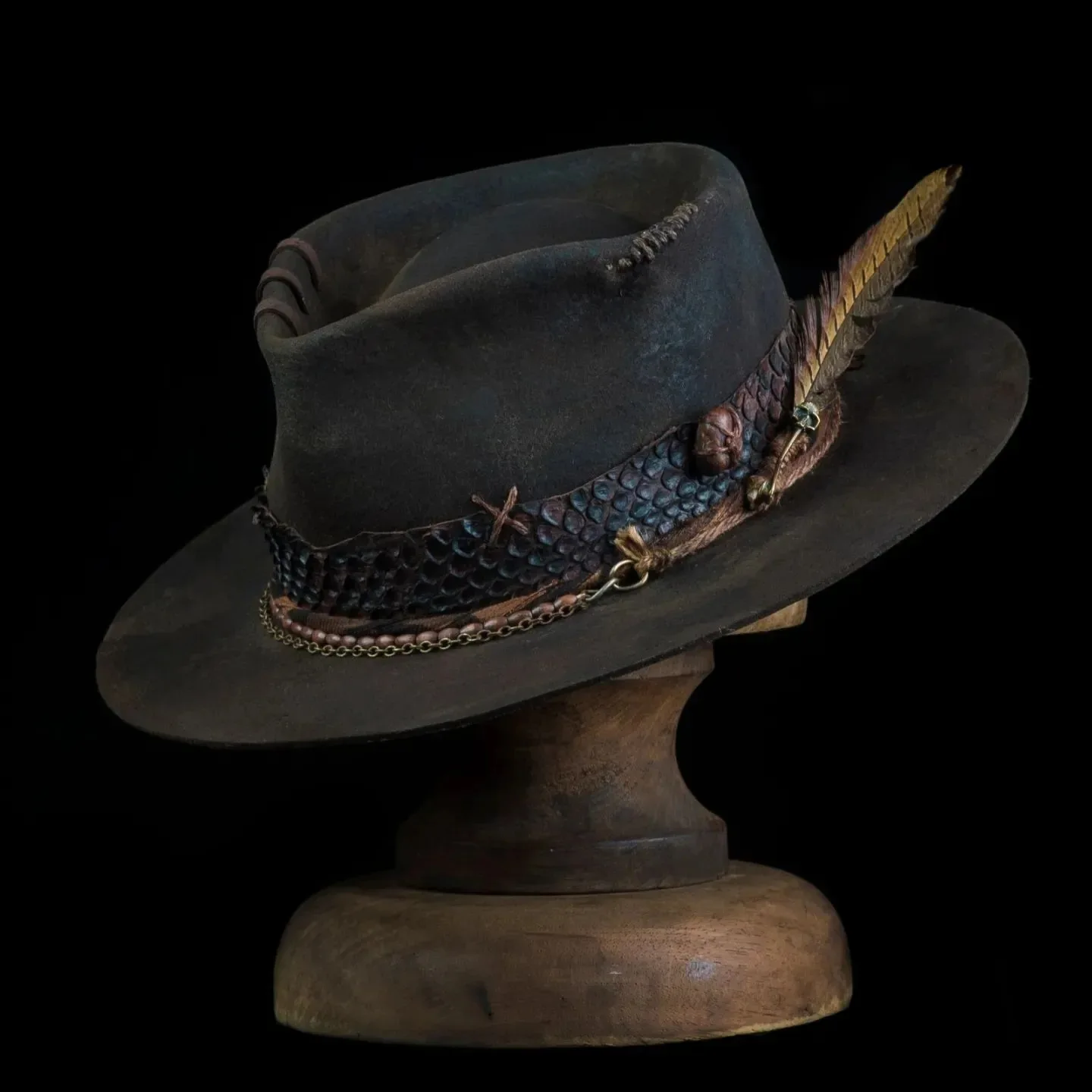 

Wool Felt Hat with Ribbon Decoration, European and American Fashion, Versatile Pure Wool Felt Hat