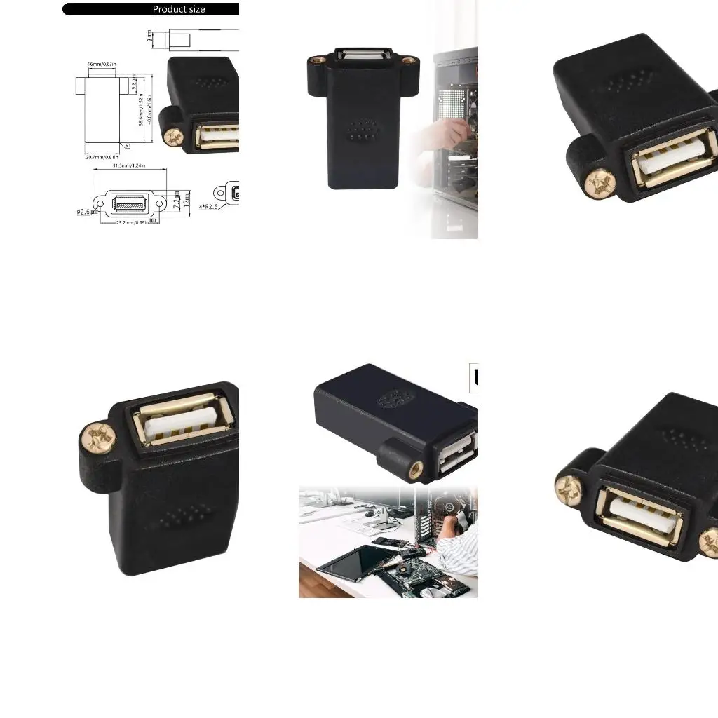 

USB 2.0 Женский разъем для удлинителя USB 2.0