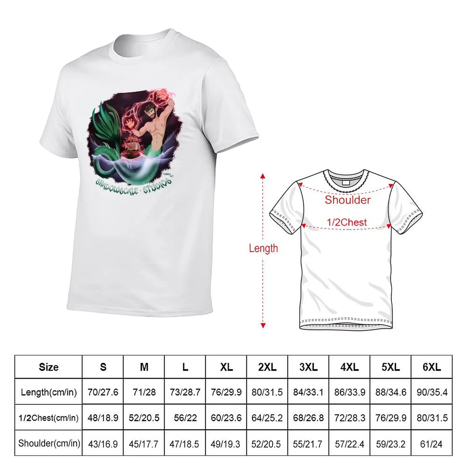 Commission: @sevryn_merman T-Shirt man t shirt summer men t shirt cotton 100% T-Shirt