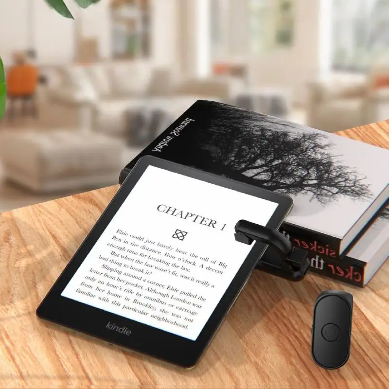 【A】2-in-1 Page Turner Remote Wireless E-book Page Turner Lightweight Record Triggers Remote for Paperwhite Accessories