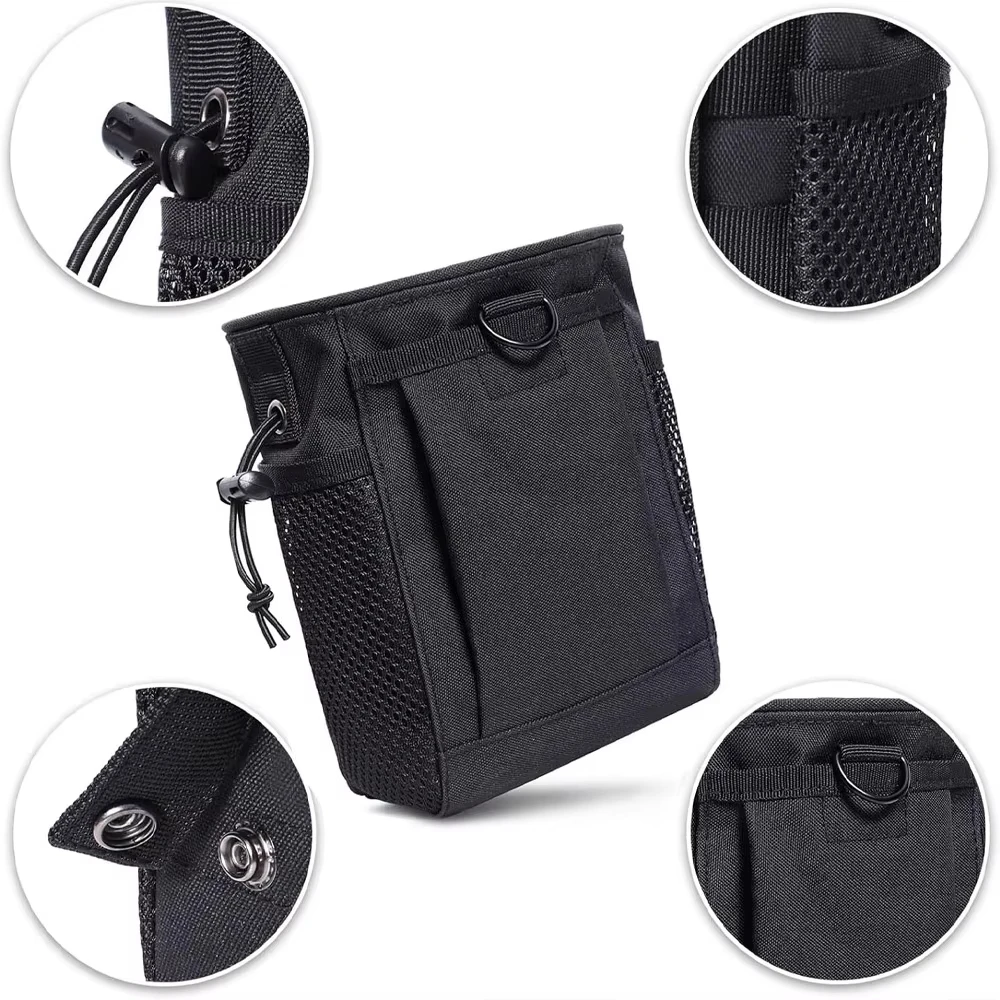 Molle Drawstring Magazine Dump Pouch Adjustable Utility Belt Fanny Hip Holster Bag Outdoor Ammo Storage Pack