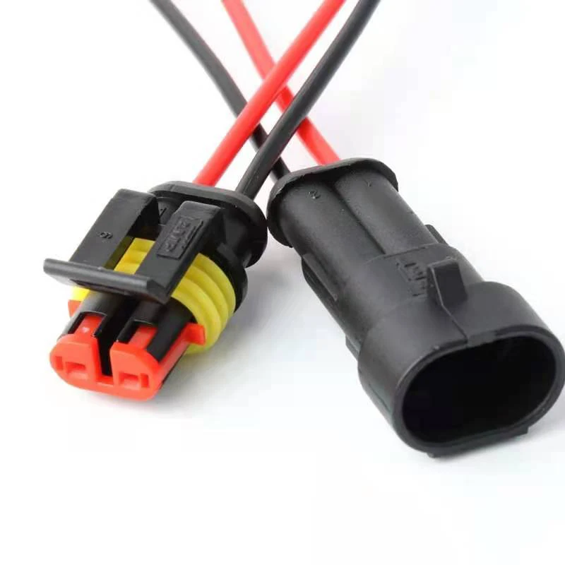 5sets 2 Pin 16AWG Waterproof Electrical Connector Male Female Plug Quick Disconnect Wire Terminal For Car Truck Boat Motorcycle
