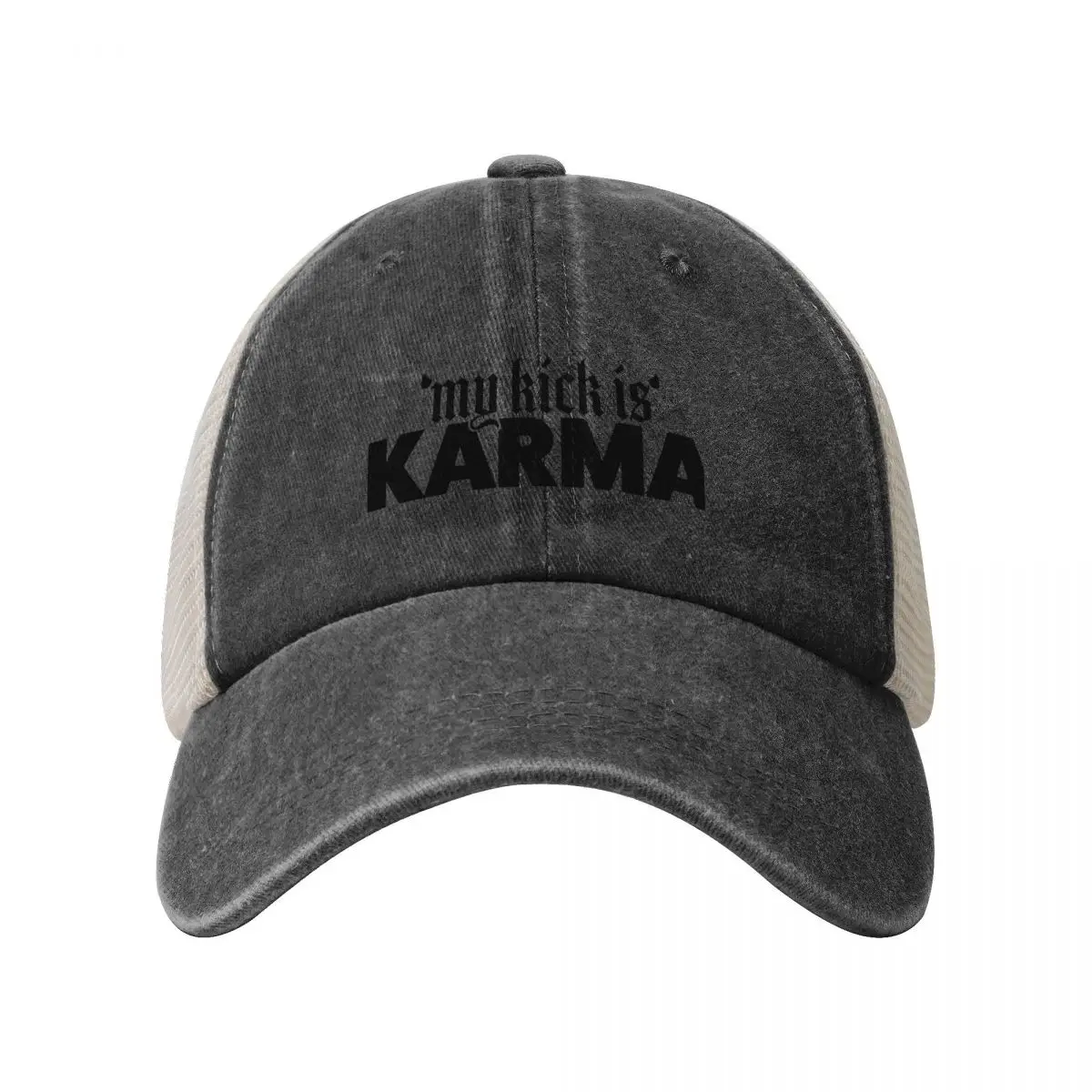 My Kick is Karma Black Baseball Cap Christmas Hat Cosplay Women's Beach Men's