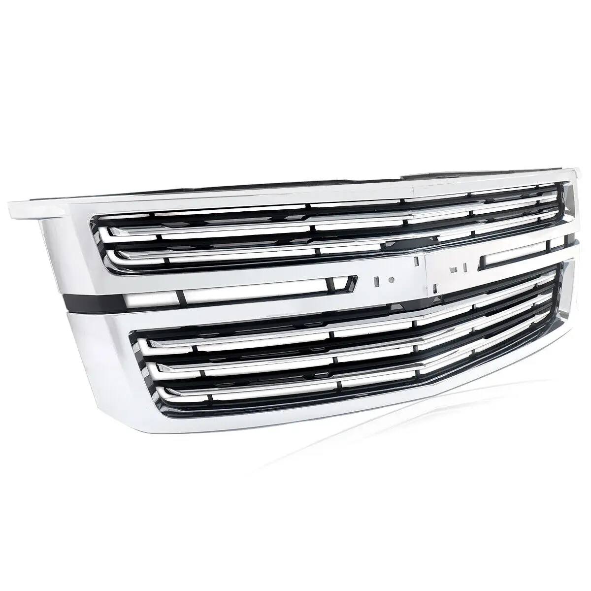 For 2015-20 Chevy Tahoe Suburban LTZ Style Front Bumper Grille Grill Chrome Trim