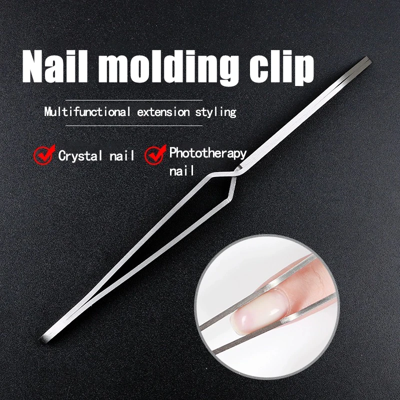 1Pc Multifunction Stainless Steel Nail Art Shaping Tweezers Cross Nail Clip Manicure Tools Fashion New Nail Art Tool