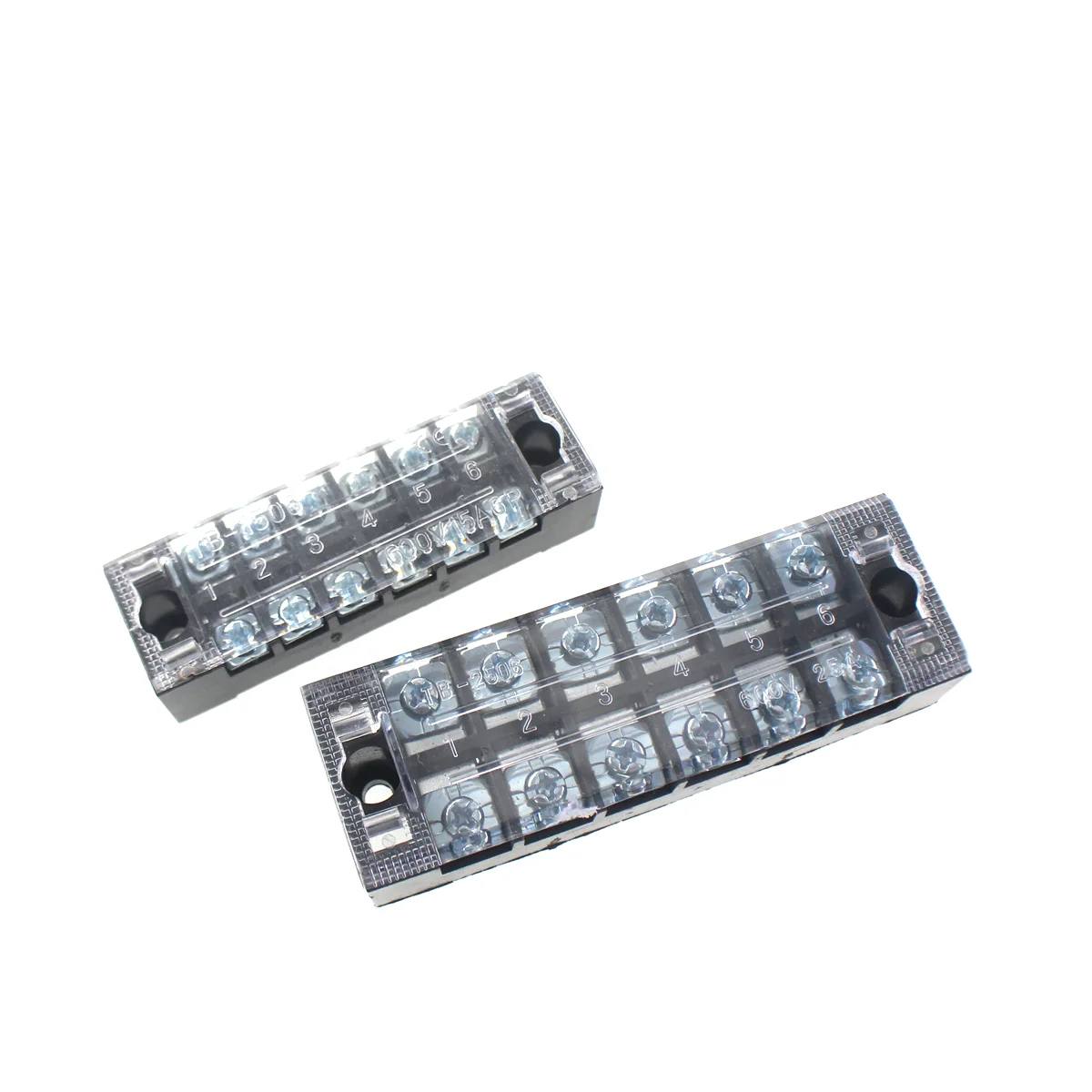 5Pcs 600V 15A  TB1504 TB1505 TB1506  TB1510 TB-1512 Positions Screw Electric Wire Connection Barrier Terminal Strip