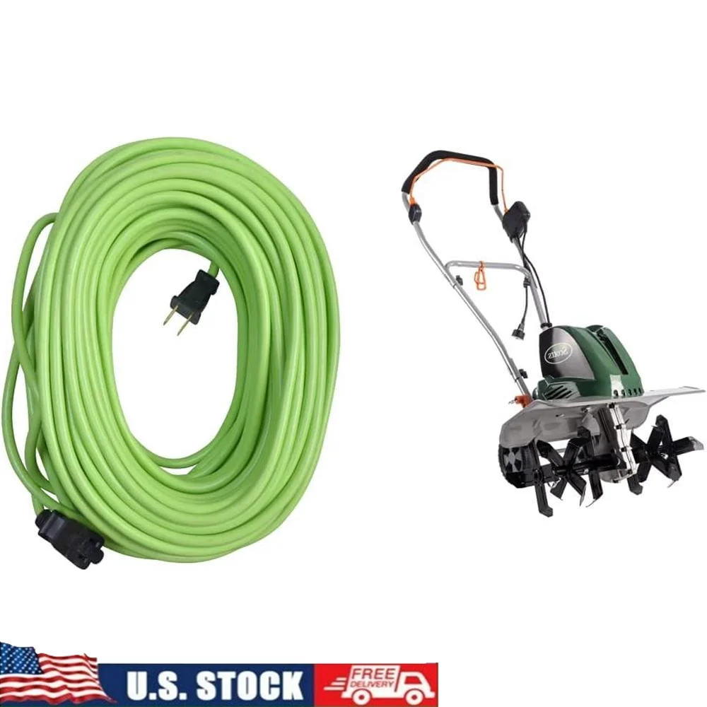 

Scotts Outdoor Power Tools TC71420S Tiller 20-Inch 14-Amp Green and Yard Master 9940010 Outdoor Garden 120-Foot Extension Cord