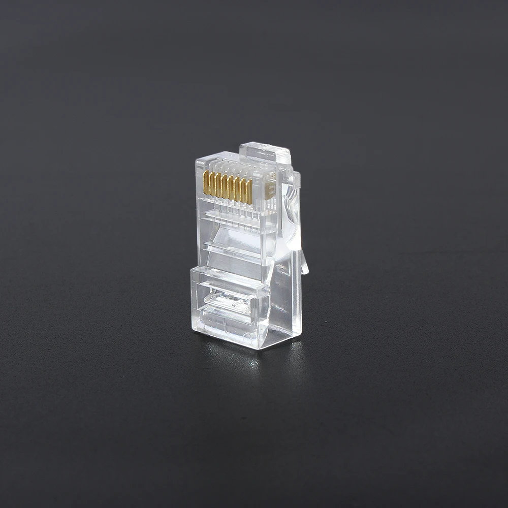 25 50 100 pz RJ45 rete rete modulare spina Cat5 CAT5e connettore 8P8C utp non schermato modulare Rj45 spina terminale del computer DN001