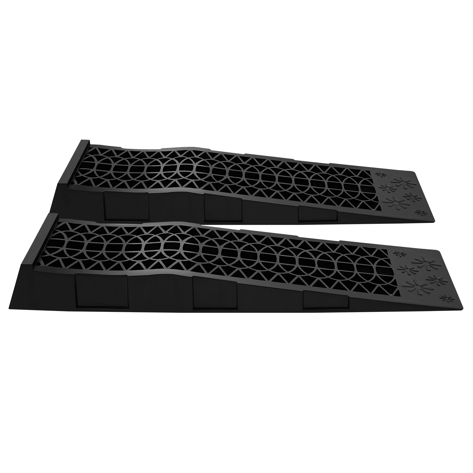 2 Stück Laderampen, Moderne Schwarze Auto-Servicerampen, 2 Stück PP Auto-Servicerampen, 69,8*20*7,8cm Universelle Auto-Servicerampen – Detail 14