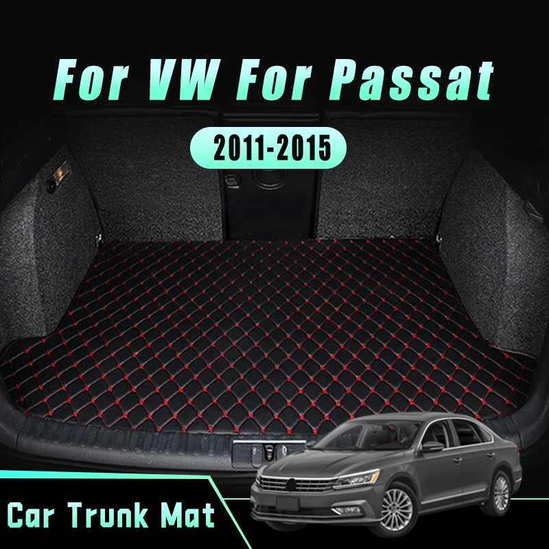 

Car Floor Mat Trunk Mat For Volkswagen vw Passat 2017 2016 2015 2014 2013 2012 2011 Leather Carpet Auto Interior Accessories