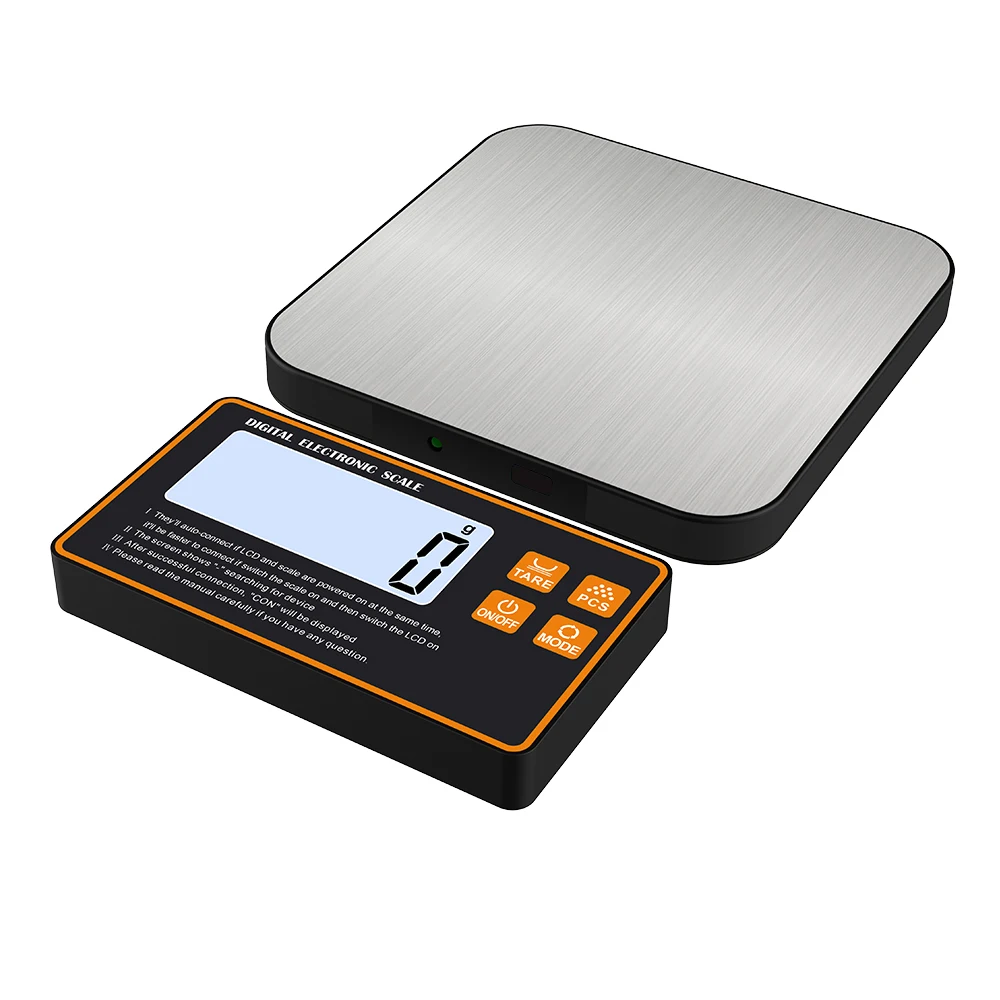 Balance de cuisine numérique magnétique sans fil 15KG/1G, avec écran LCD à distance, balance alimentaire de conception divisée pour la cuisson, la préparation des repas