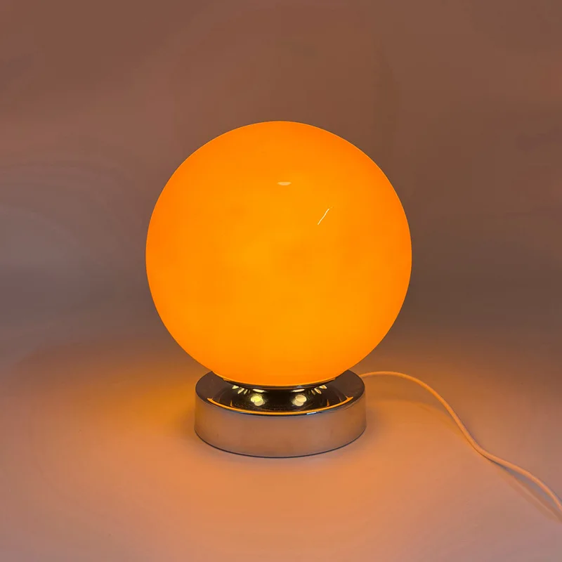 Dopamine colored glass table lamp living room study bedroom bedside decoration atmosphere LED lamps