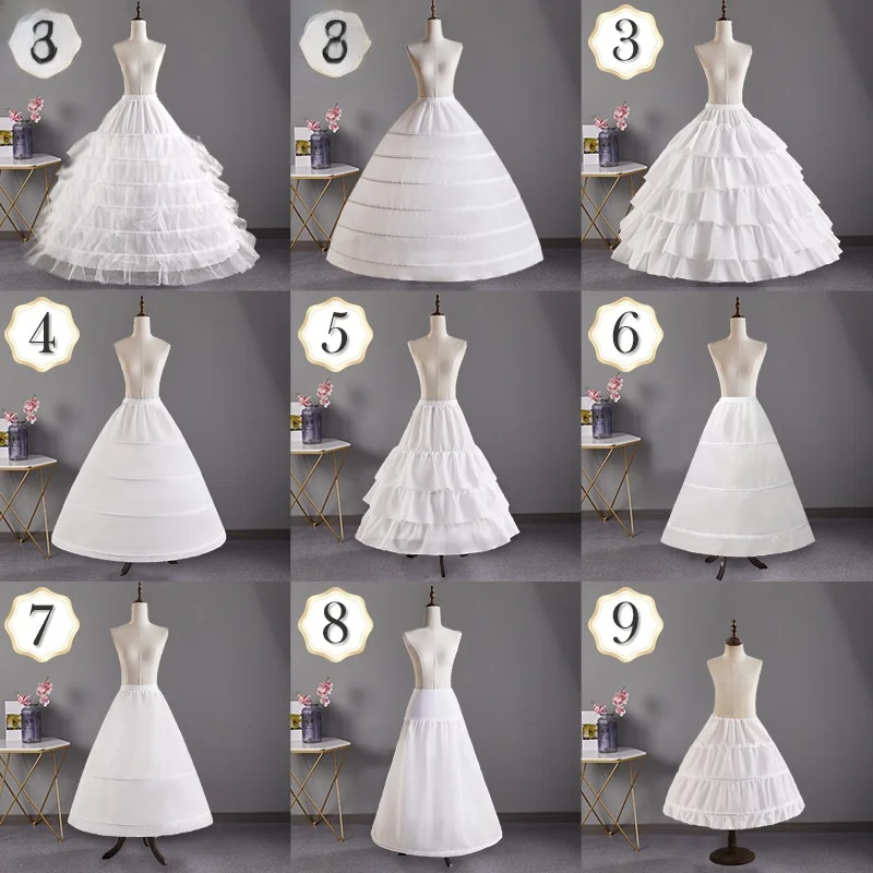 Adjustable Mid-Length Fishbone Wedding Dress Petticoat Bridal Inner Skirt Support Super Large JIFANPAUL Brand Summer 2024
