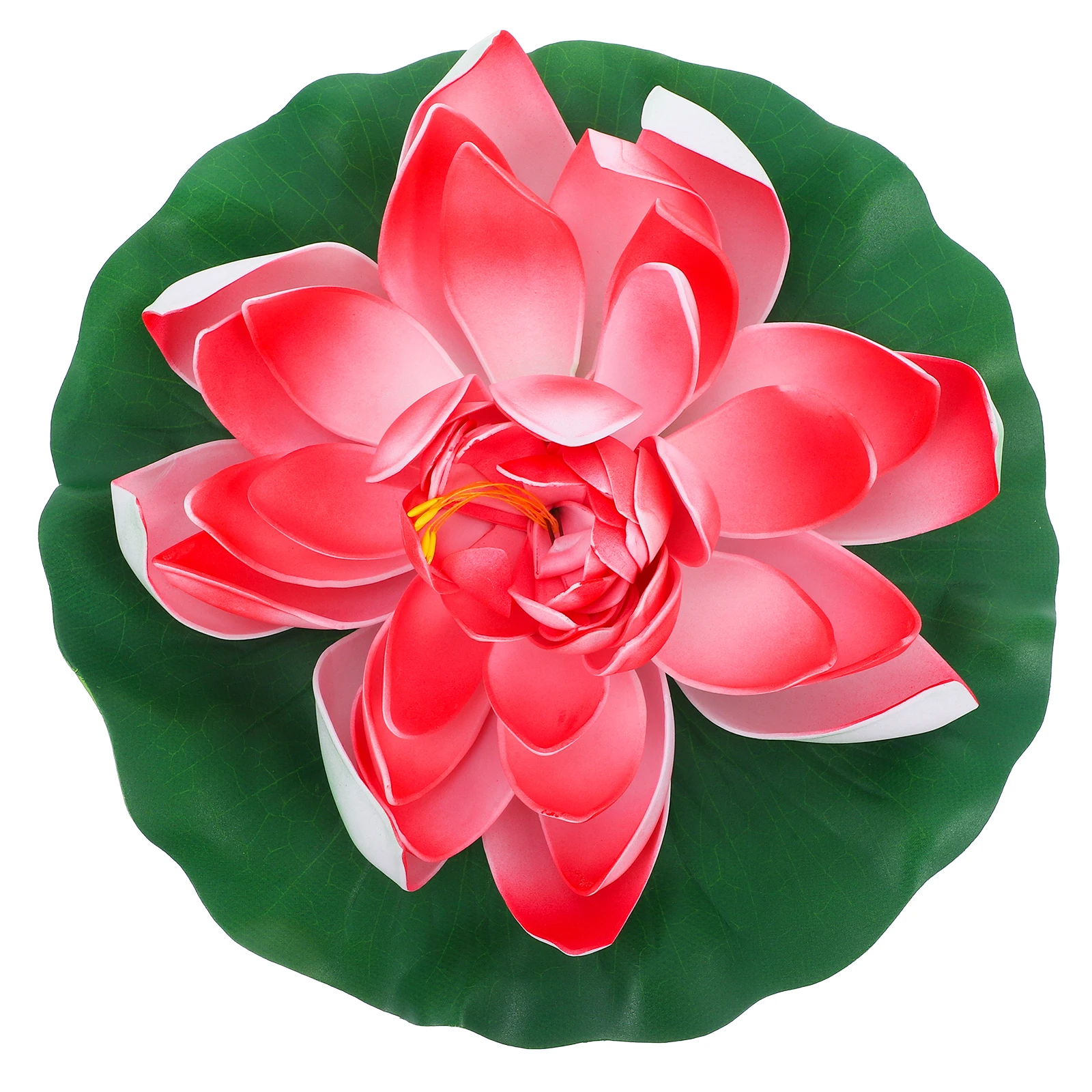 Decoración de loto Artificial, 28cm, almohadilla de lirio flotante de EVA, plantas de agua para estanque, decoración de Patio y jardín para el hogar, decoración de agua Artificial