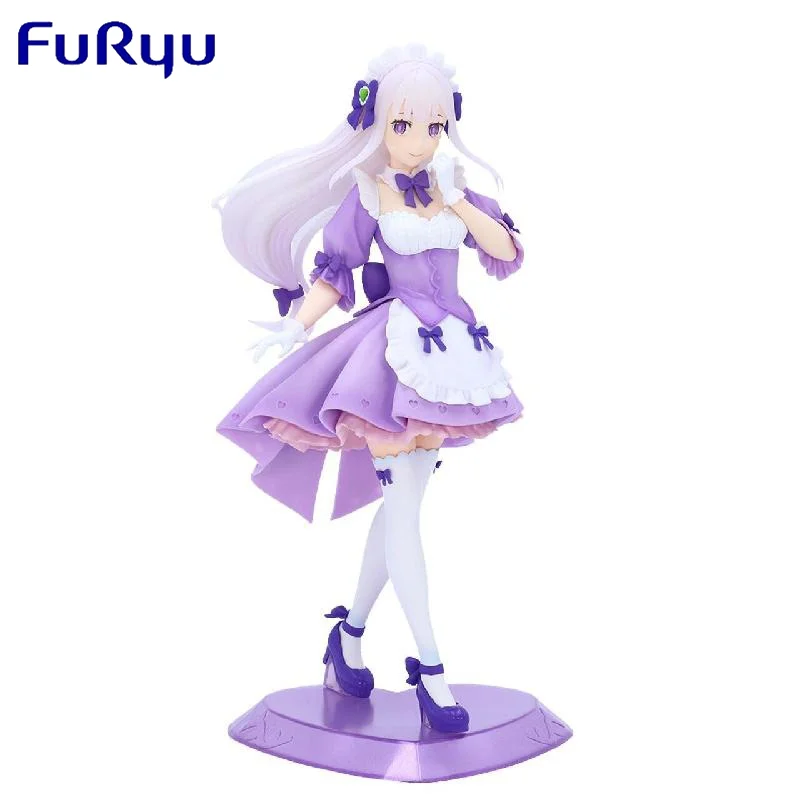 In Stock Furyu Tenitol Re Life In A Different World From Zero Yumekawa Maid Emilia Painted Anime Figure Action Model Toys Gift