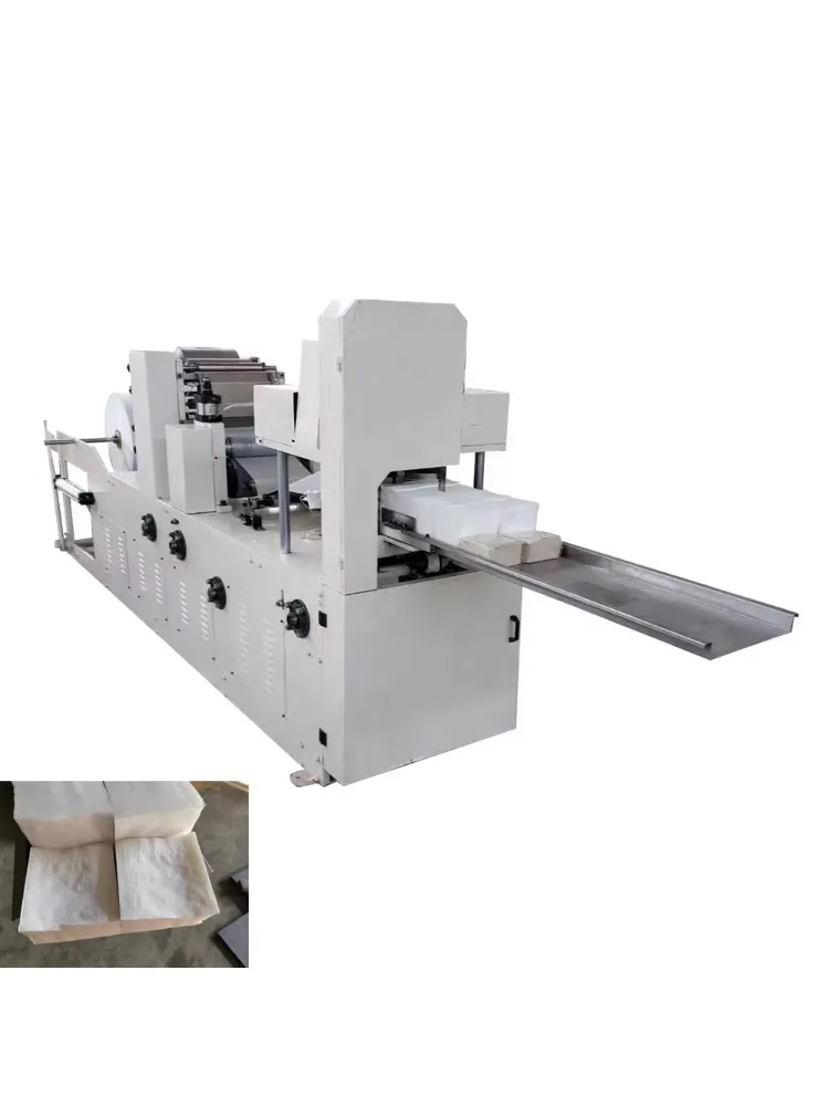 Factory Wholesale Automatic Facial Tissue Paper Folding Machine With Pump Bearing Gearbox Motor