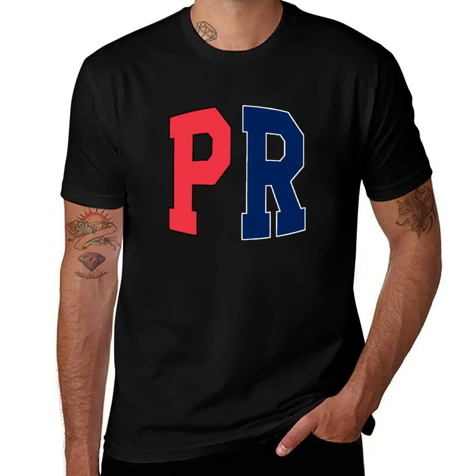 Puerto Rico State Abbreviation T-Shirt graphics heavyweights rapper graphic tees mens graphic t-shirts big and tall