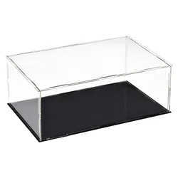 Acrylic Display Case Plastic Box Cube Storage Box Clear Small Assemble Dustproof Showcase for Collectibles Items