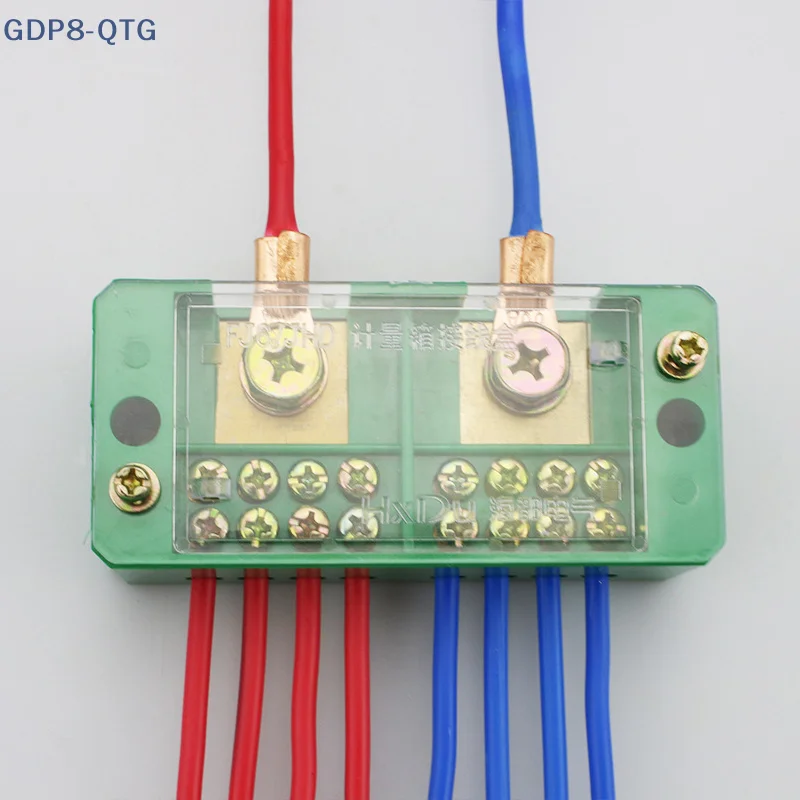

Hot sale Wire Terminal Box Single Phase 2-IN 6/8-OUT FJ6/JHD Household Wire Connector Terminal Block