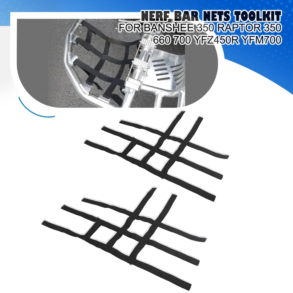

2024 Moto Nerf Bar Nets Waterproof Nylon ATV Toolkit For Polaris For Pred For Suzuki LTZ400 For 2003-2006 Polaris Predator 500
