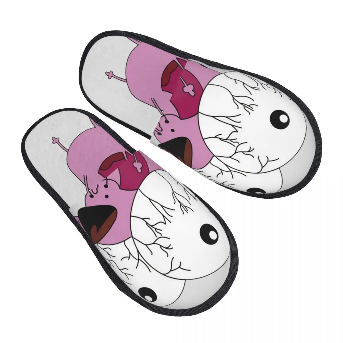 

Домашние тапочки с принтом C-Courage The Cowardly Dog, уютные теплые пушистые тапочки из пены с эффектом памяти, домашняя уличная обувь