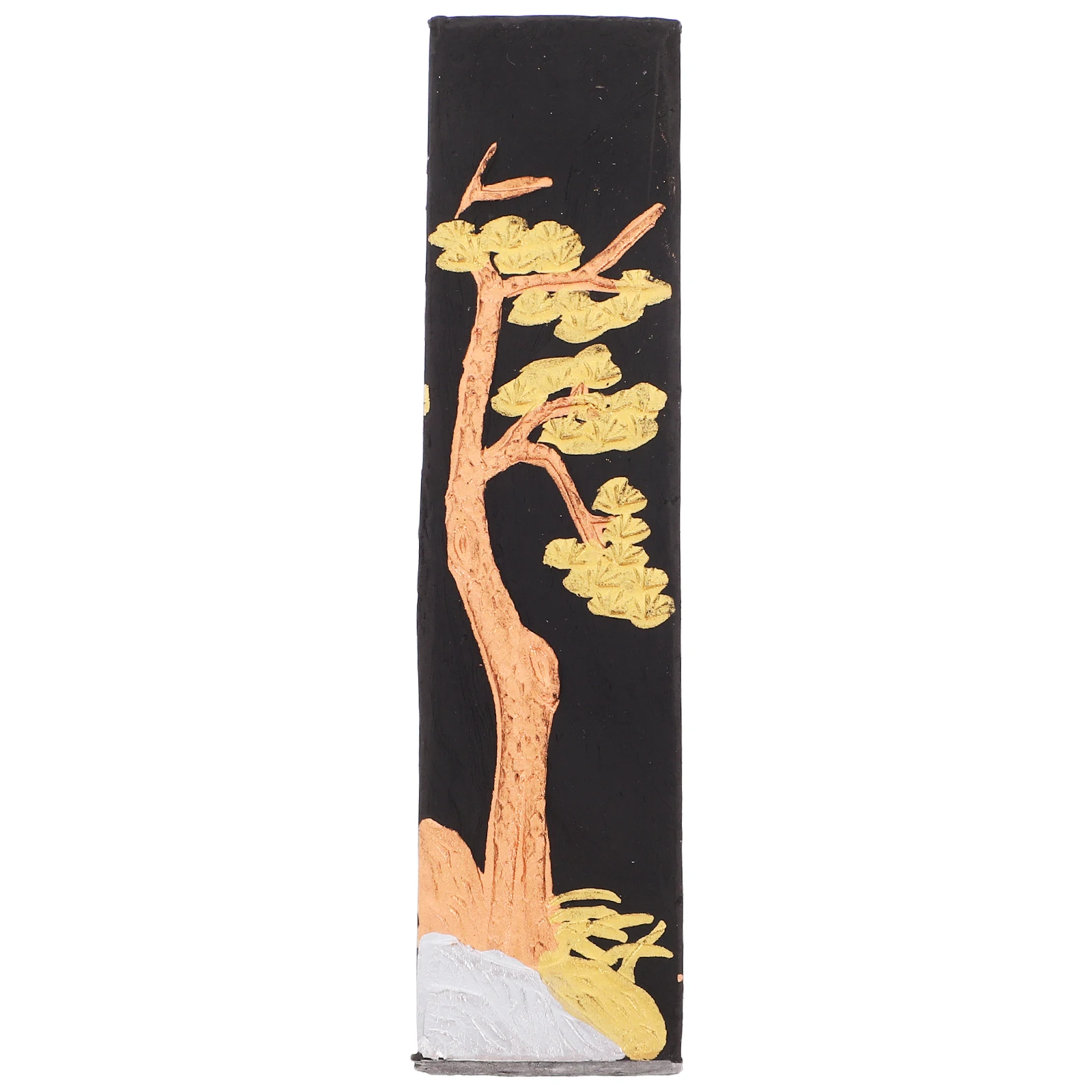 

Traditional Chinese Calligraphy Stick Handmade Pine Block Portable Practice For Painting Drawing Artists Black Ink