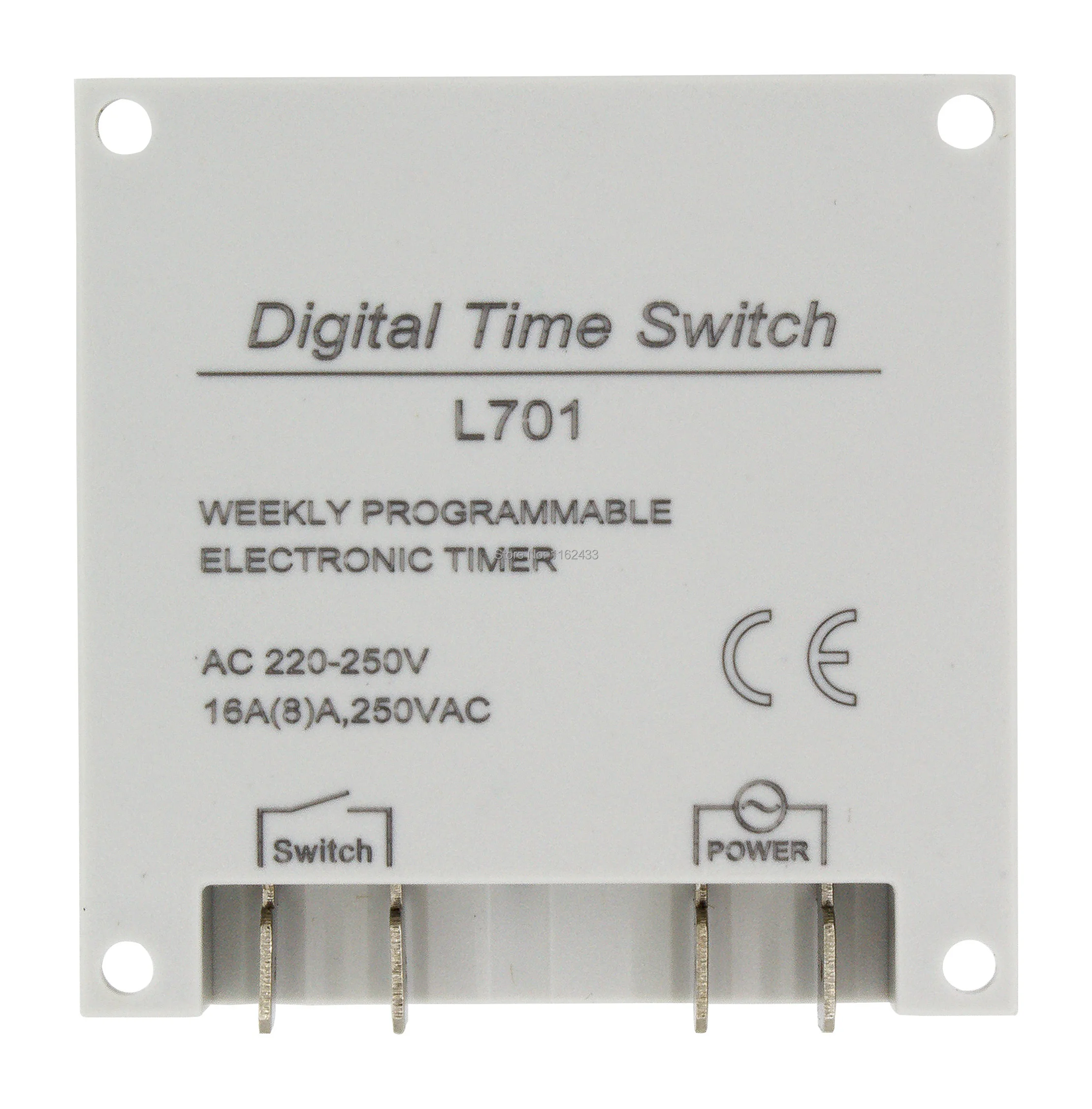L701 CN101A 16A interruptor de tiempo digital temporizador electrónico programable semanal AC 220V 110V AC/DC 24V 12V